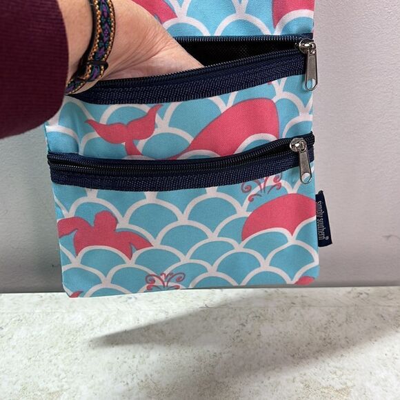 Simply Southern Triple Zip Crossbody Turtles - Picture 5 of 7